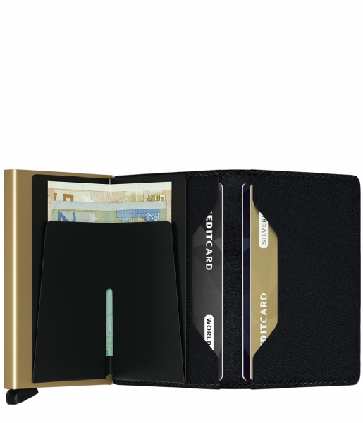 Secrid Card holder Slimwallet Crisple crisple black gold